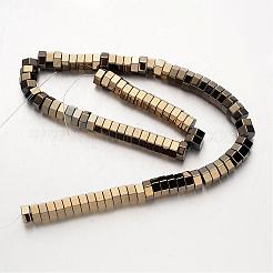 Electroplate Non-magnetic Synthetic Hematite Bead Strands&nbsp;G-F300-15-06