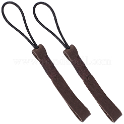 2Pcs Cowhide Leather Car Key Chain Pendant Decorations&nbsp;AJEW-CL0001-80B