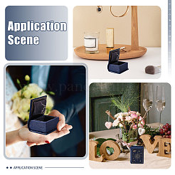 Book Shaped PU Leather Tie Clip Storage Boxes&nbsp;CON-CA0001-034A