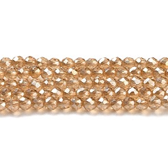 Transparent Electroplate Glass Beads Strands&nbsp;LS-GLAA-H021-01A-PL01