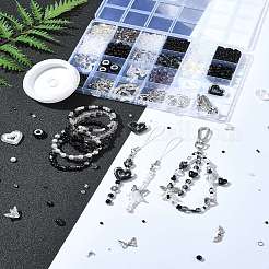 DIY Alloy & Glass & Acrylic Mobile Phone Strap Making Kits&nbsp;DIY-FS0006-65