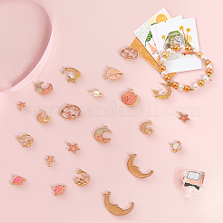 24Pcs 12 Styles Alloy Enamel Charms&nbsp;ENAM-BM0001-49