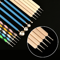 14Pcs 3 Styles Plastic & Wood Double Heads Modeling Clay Sculpting Tools Set&nbsp;TOOL-SP0003-22