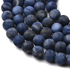 Natural Sodalite Beads Strands&nbsp;G-P582-8mm-03