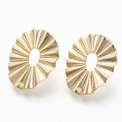 Brass Stud Earring Findings&nbsp;X-KK-T056-15G-NF