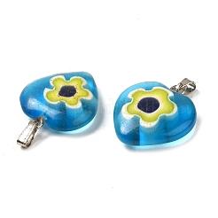 Handmade Millefiori Glass Pendants&nbsp;LAMP-O016-02B