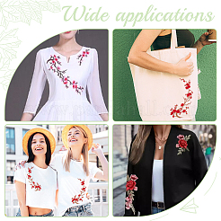 Polyester Computerized Embroidery Iron on/Sew on Patches&nbsp;PATC-WH0014-47