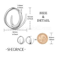 Rhodium Plated 925 Sterling Silver Stud Earrings&nbsp;JE836A