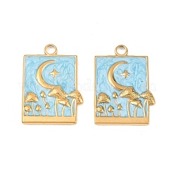 304 Stainless Steel Enamel Pendants&nbsp;STAS-K293-19G