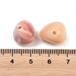 Two Tone Opaque Acrylic Imitation Gemstone Beads&nbsp;OACR-T033-04