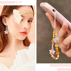 30Pcs 3 Colors UV Plating Printed Transparent Acrylic Beads&nbsp;PACR-YW0001-59
