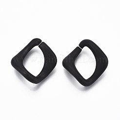 Spray Painted CCB Plastic Linking Rings&nbsp;CCB-R104-04B-01