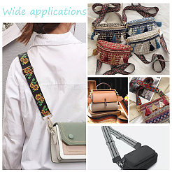 5Pcs 5 Colors Flower Pattern Polyester Adjustable Webbing Bag Straps&nbsp;FIND-PH0017-55