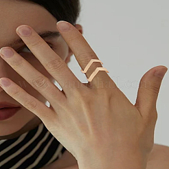2Pcs 2 Colors Zinc Alloy Cuff Rings for Women&nbsp;RJEW-LP0005-16