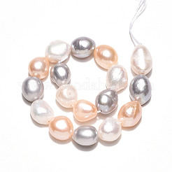 Natural Cultured Freshwater Pearl Beads Strands&nbsp;PEAR-N014-09A-02