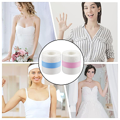 2 Rolls 2 Colors 5M Non-woven Fabrics Invisible Self Adhesive Bob Tape for Breast&nbsp;AJEW-GF0008-87