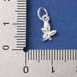 925 Sterling Silver Flower Charms&nbsp;STER-H118-07S