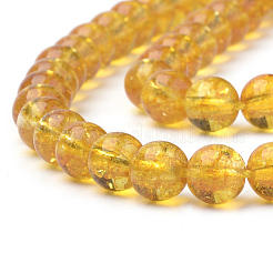 Synthetic Citrine Beads Strands&nbsp;X-G-S150-14-6mm