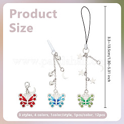 Plastic Mobile Straps & Mobile Dustproof Plugs & Pendant Decorations Kits&nbsp;HJEW-OC00043
