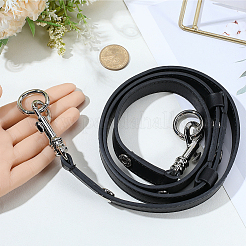 Adjustable Black Imitation Leather Bag Straps&nbsp;PURS-GL0001-05P