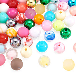 80Pcs 8 Styles Mixed Styles Acrylic Beads&nbsp;OACR-TA0005-11
