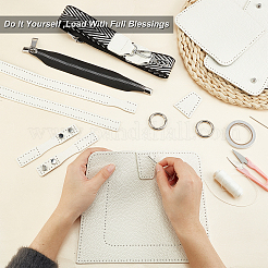 DIY PU Leather Knitting Crochet Bucket Bags&nbsp;DIY-WH0196-47B