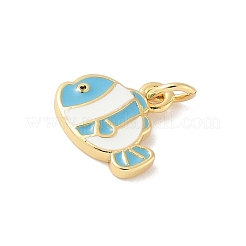 Brass Enamel Charms&nbsp;KK-B148-04G-01