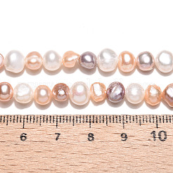 Natural Cultured Freshwater Pearl Beads Strands&nbsp;PEAR-N014-05M