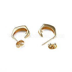 Brass Stud Earring Findings&nbsp;KK-N233-366
