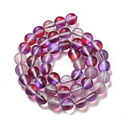 Electroplated Synthetic Moonstone Beads Strands&nbsp;G-F142-A01-M