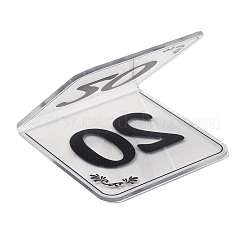 (Defective Closeout Sale: 1~50 Missing Numbers)Acrylic Table Number Sign&nbsp;AJEW-XCP0003-13