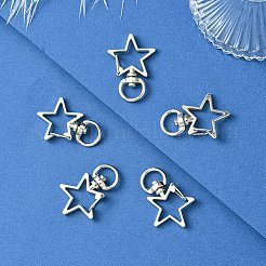 20Pcs 4 Styles Heart/Star Alloy Swivel Clasps&nbsp;FIND-YW0005-60