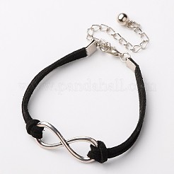 Tibetan Style Alloy Infinity Link Bracelets&nbsp;BJEW-JB01478