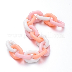 Handmade Opaque Acrylic Cable Chains&nbsp;AJEW-JB00550-03
