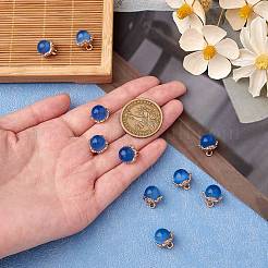 10Pcs Gemstone Charm Pendant Crystal Quartz Healing Natural Stone Pendants Buckle for Jewelry Necklace Earring Making Cra&nbsp;JX599G