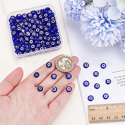 150Pcs Handmade Evil Eye Lampwork Beads&nbsp;LAMP-ME0001-17