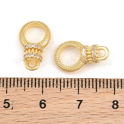 Brass Micro Pave Clear Cubic Zirconia Pendant Bail&nbsp;CU-CBA5CB0-07G