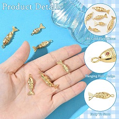 6Pcs 3 Styles Brass Micro Pave Clear Cubic Zirconia Pendants&nbsp;KK-YW0003-97