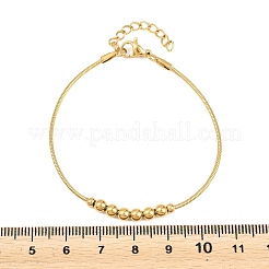 201 Steel Round Beaded Bracelets&nbsp;BJEW-D458-06G