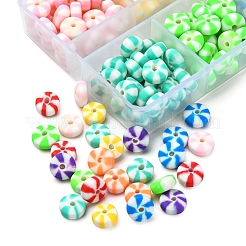 224Pcs 8 Colors Handmade Polymer Clay Beads&nbsp;CLAY-YW0001-53