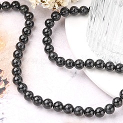 Natural Obsidian Bead Strands&nbsp;G-R173-8mm-02