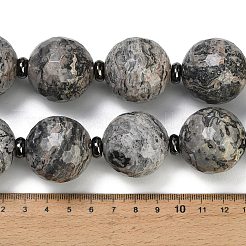 Natural Map Stone Beads Strands&nbsp;GG-CBA007A-D06-02