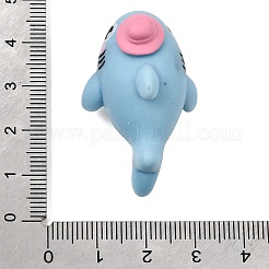 Sea Animals Opaque Resin Shark with Hat Figurine&nbsp;RE-CBA1AA1-03B