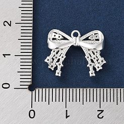 Brass Micro Pave Clear Cubic Zirconia Pendants&nbsp;KK-G491-20D-S