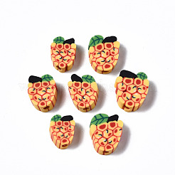 Handmade Grape Polymer Clay Beads&nbsp;CLAY-TD001-41E