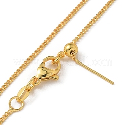Brass Twisted Chain Necklaces&nbsp;NJEW-M083-01G-01