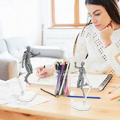 2Pcs 2 Styles PVC Human Drawing Model Figure Figurine Set&nbsp;DJEW-OC0003-92