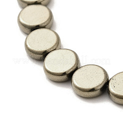 Electroplated Synthetic Non-magnetic Hematite Beads Strands&nbsp;G-L613-L01-01C
