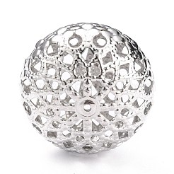 Non-Tarnish 304 Stainless Steel Filigree Beads&nbsp;STAS-Z033-06P