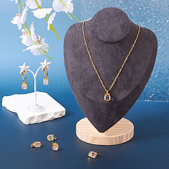 4Pcs 2 Styles Natural Rose Quartz & Quartz Crystal Gift Box Charms&nbsp;G-TA0001-98